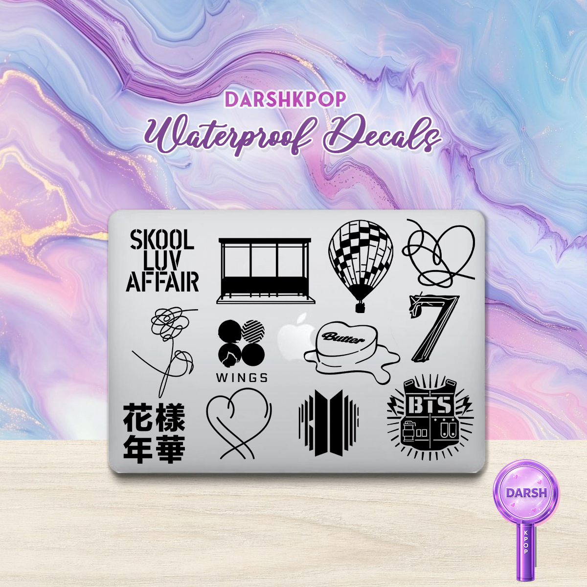 BTS Album Logos Persona Love yourself 7 etc Waterproof Decal Vinyl Sticker