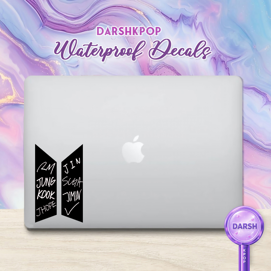 BTS OT7 Logo Waterproof Decal Vinyl Sticker