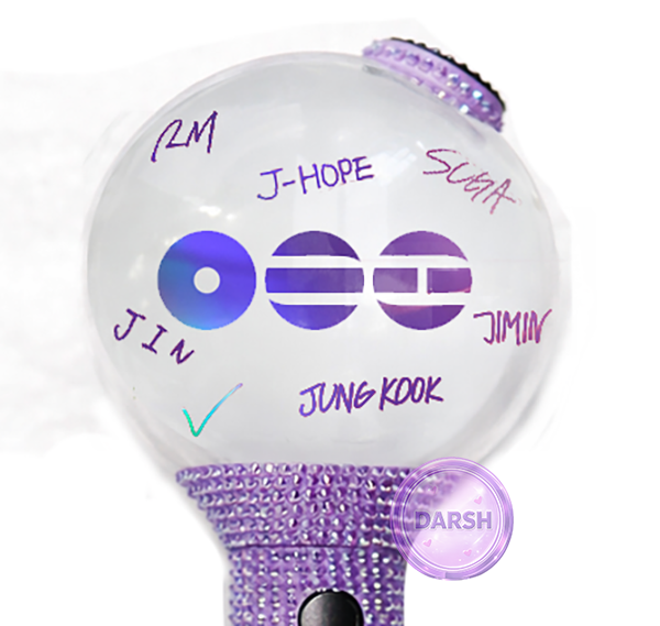 BTS Arirang Purple Holo Waterproof Sticker for Army Bomb